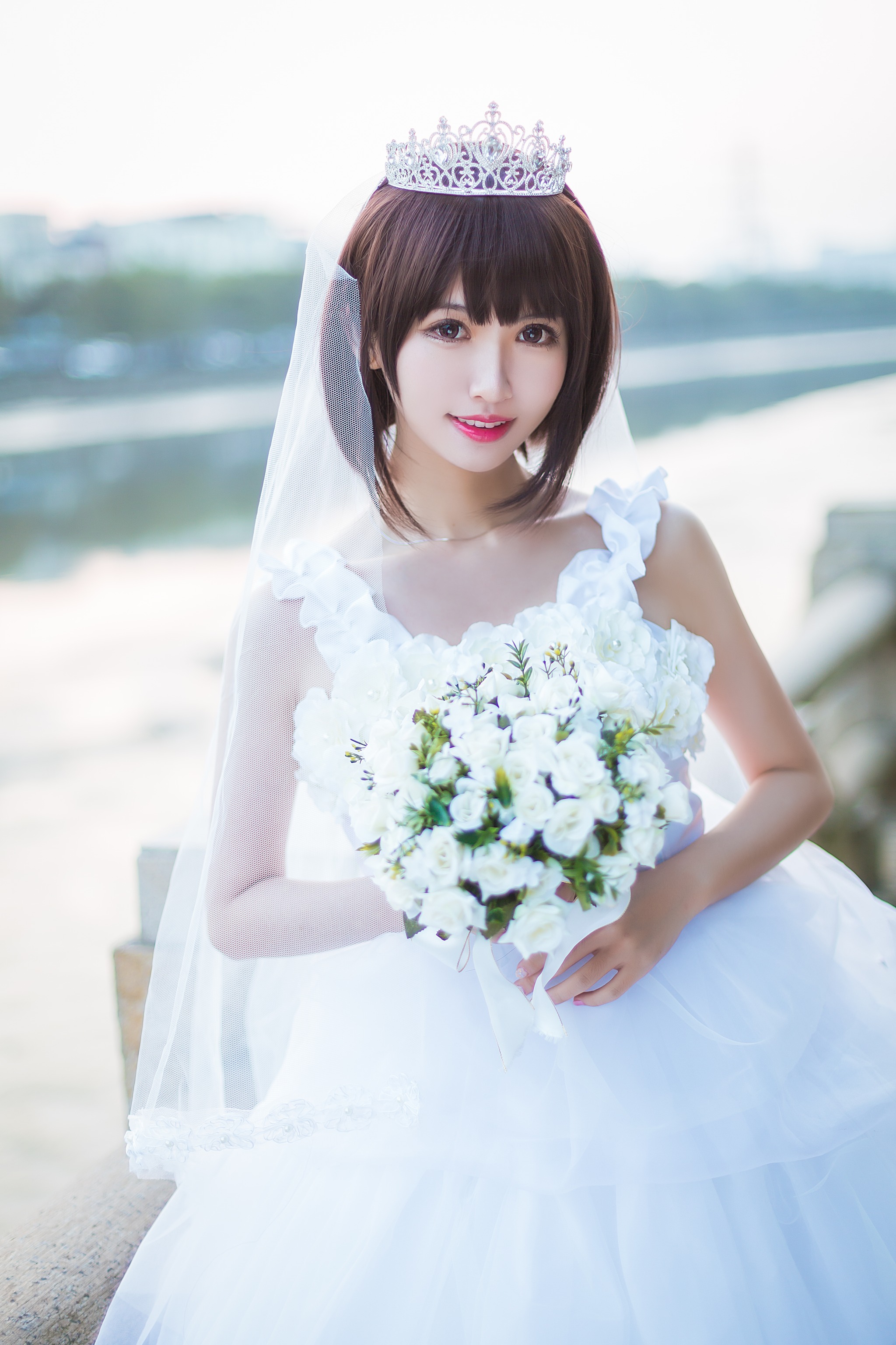 鳗鱼霏儿 - NO.071 圣人惠 婚纱 [10P]-XikXak